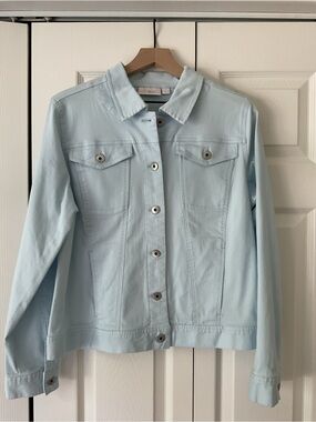 Kim Gravel Sky Blue Women's Denim Jacket -
